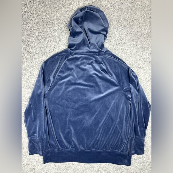 Offline Hoodie Womens Small Zip Up Hooded Sweatshirt Velour Activewear Cozy - Picture 3 of 3